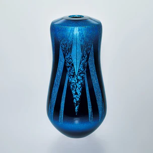 Jar with underglaze platinum decoration.
