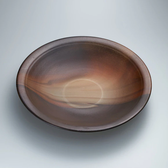 琉球南蛮墨流し手大皿(松島 朝義)｜ギャラリージャパン