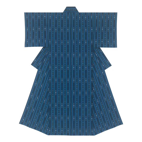 久留米絣着物「海深くから」(松枝 崇弘)｜ギャラリージャパン