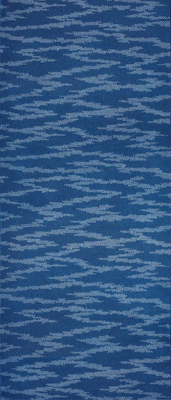 Linen cloth for kimono with design in nagaita-chūgata. “Haze pattern”