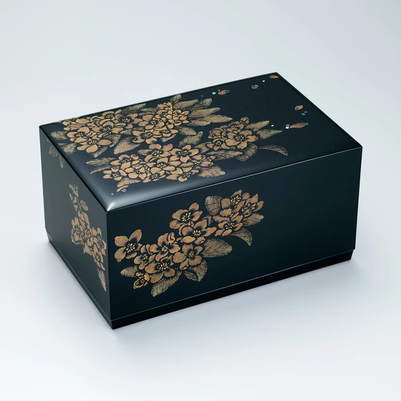 沈金合子「黄烏瓜」(金 千鶴)｜ギャラリージャパン