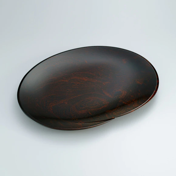 Zelcova Plate wirh Circular Burls "Wa"