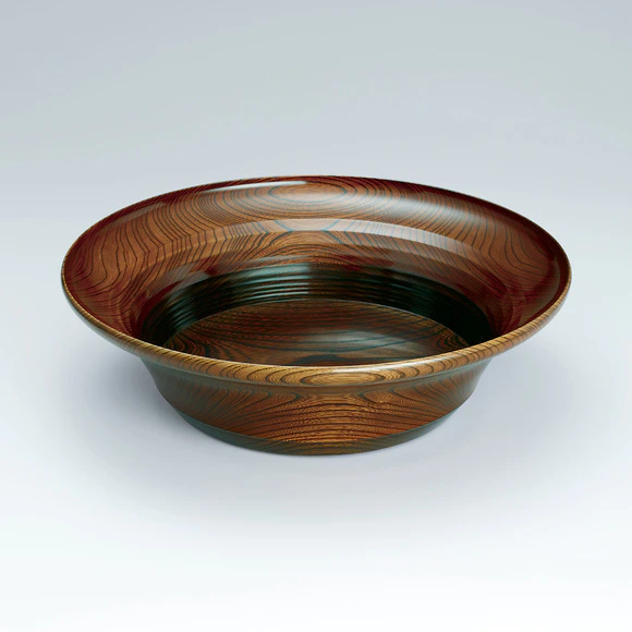 栃糸縮杢蘇芳染め拭き漆文筥　入選作品 初売り】 栃糸縮杢蘇芳染め拭き漆文筥 入選作品 小物入れ - 小物入れ