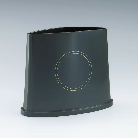 Flower vessel of rōgin with inlay decoration. “Prayer”