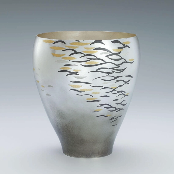 四分一象嵌花器「花あかり」(細谷 みちる)｜ギャラリージャパン