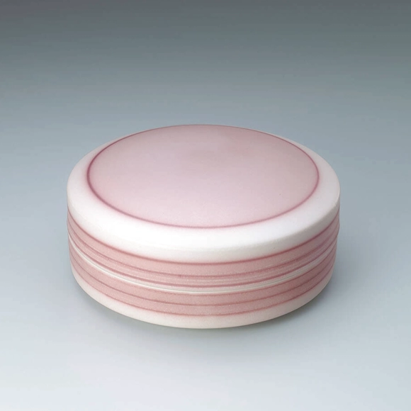 Box with red glaze decoration.