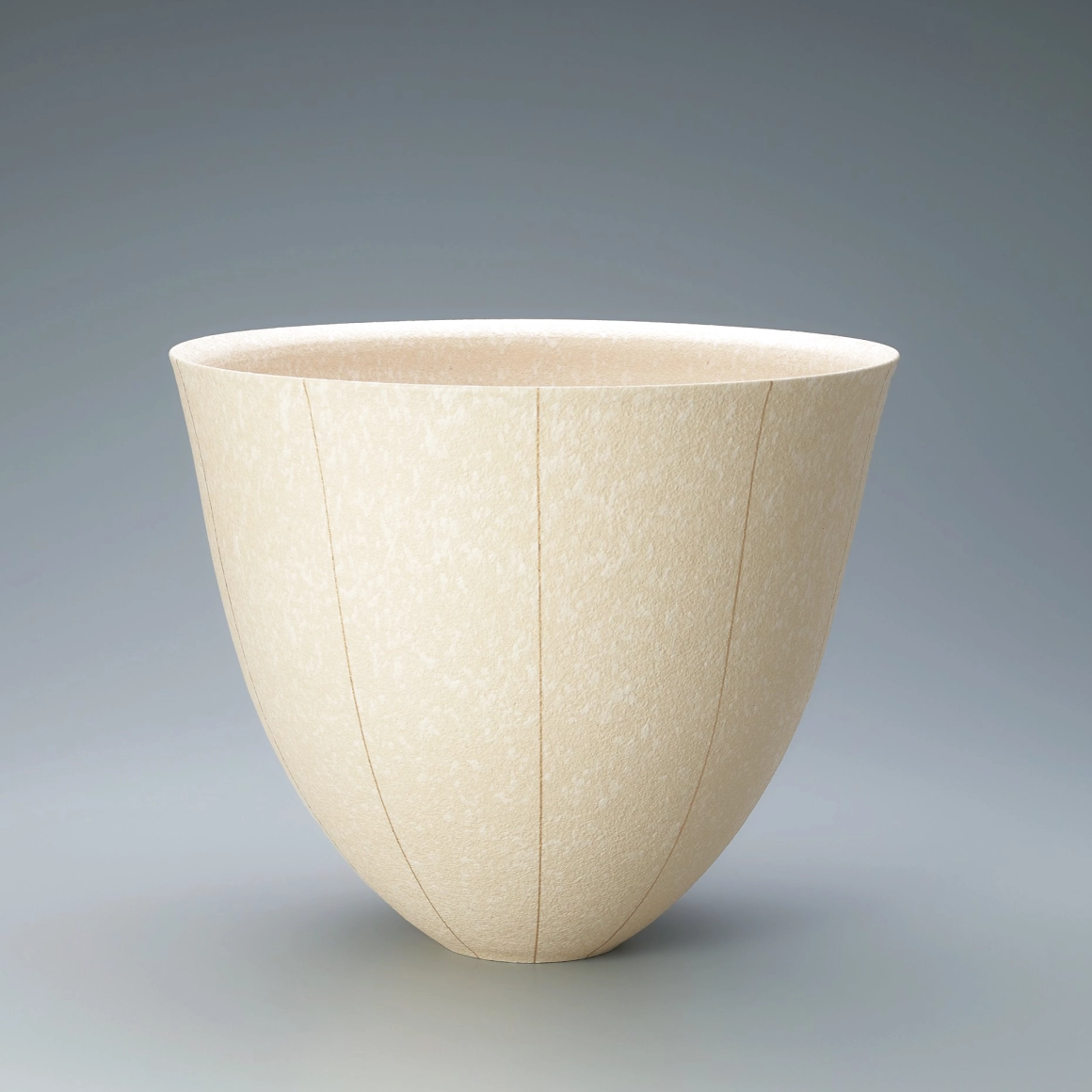 橿原國 細密狩猟更紗紋 変円形 鉢 手描き彩色 作家物 共箱(K-A755) m_2x_96508_9baabdb76460b103028