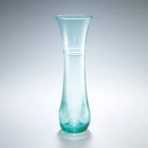 Glass flower vessel. “Rain in May”