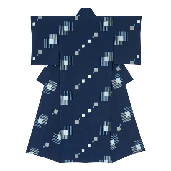広瀬絣着物「天空海濶」