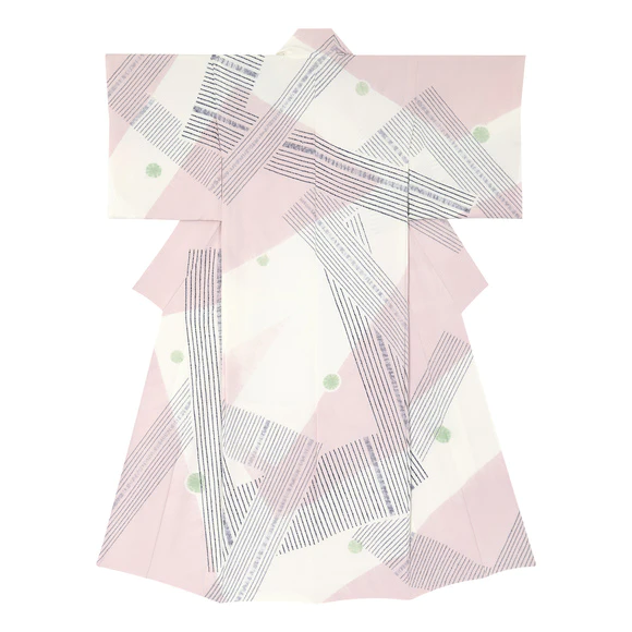 絞り染訪問着「The Construction」
