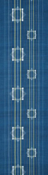 Obi sash of ramie. “Eight-pointed kite”