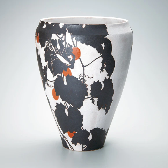 Large Bowl with Underglaze Iron Painting and Glaze in