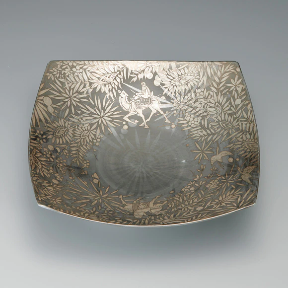 白金銀彩長皿(宮﨑 祐輔)｜ギャラリージャパン