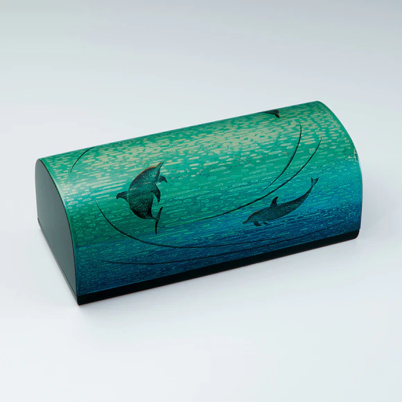 乾漆螺鈿赤抜花合子(奥窪 聖美)｜ギャラリージャパン