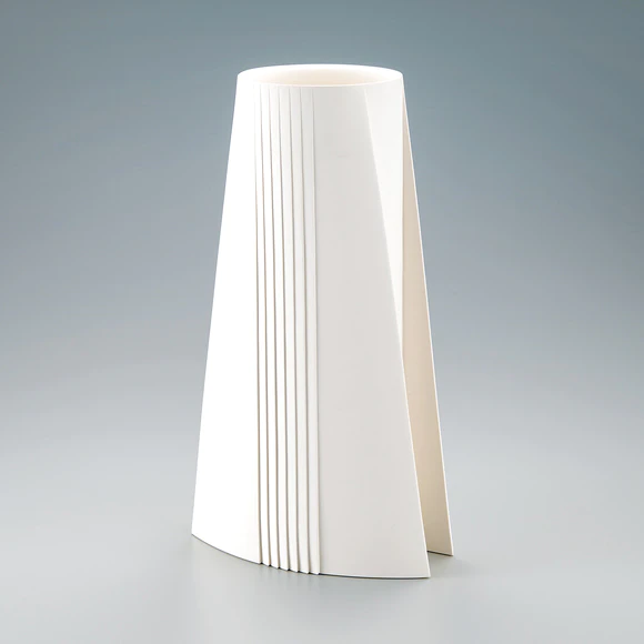 White vessel. “Two sides”