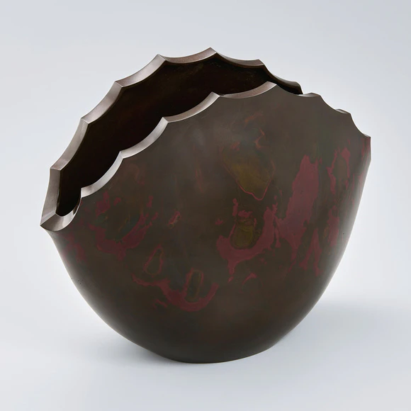 鋳銅花器「包」(佐藤 光男)｜ギャラリージャパン