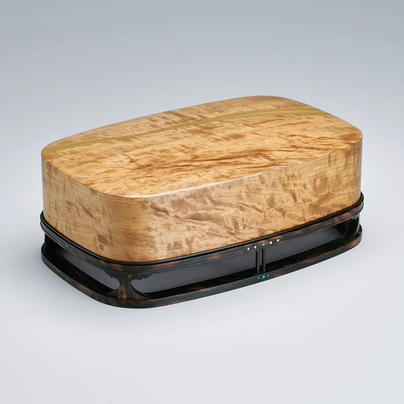 Coffer of Horse Chestnut Wood with Inlay Decoration “Music”