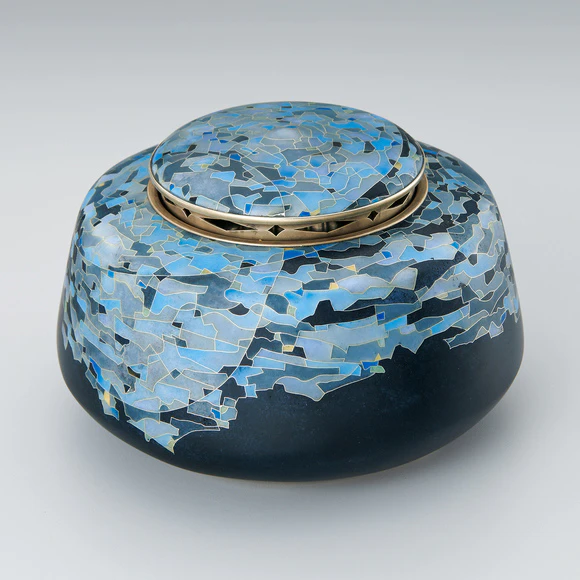 Cloisonne incense burner. “Sixteenth night of the month”