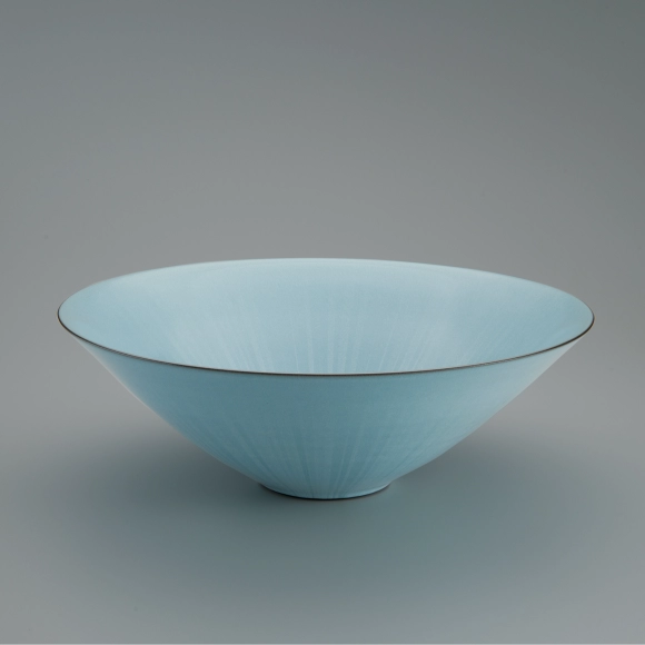 新品未使用　青磁　片口 青瓷挟器(坂本 章)｜ギャラリージャパン