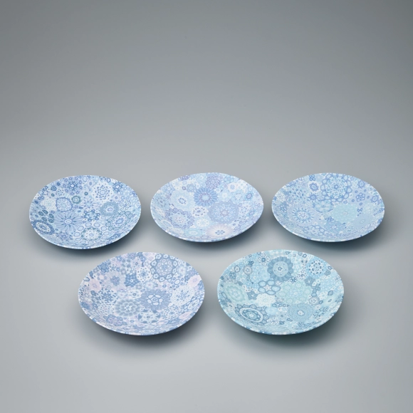 透光練込組皿「ネモフィラ」(金田 萌永)｜ギャラリージャパン