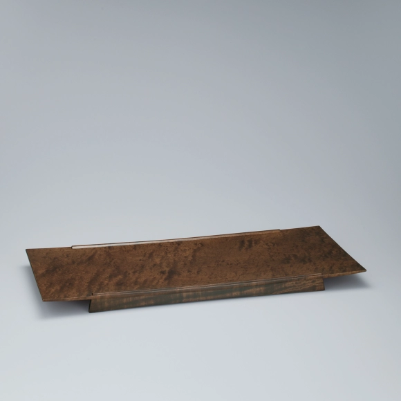 欅拭漆舟形ノ盤(村上 徹)｜ギャラリージャパン