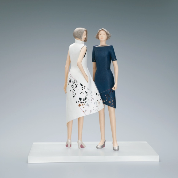 “Crossroads”. Formed with toso and covered with paper.