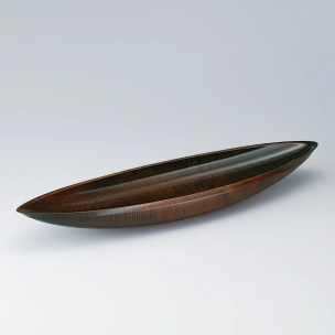Bowl of Horse Chestnut Wood Finished in Wiped Urushi