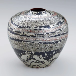 (日本工芸会正会員)西山勇作　【天青瓷線文深鉢】　美術展出品作品　一点もの 西山 正 | 佐賀県陶芸協会 -佐賀県の現代陶芸-