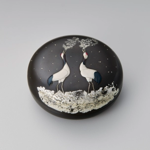 Incense Container with Crane Design