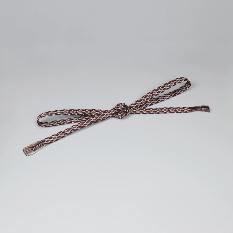 photo Braided cord in double karakumi braiding. “Lenten rose”