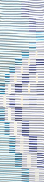 photo Obi sash in tapestry weave. “Moonlight”