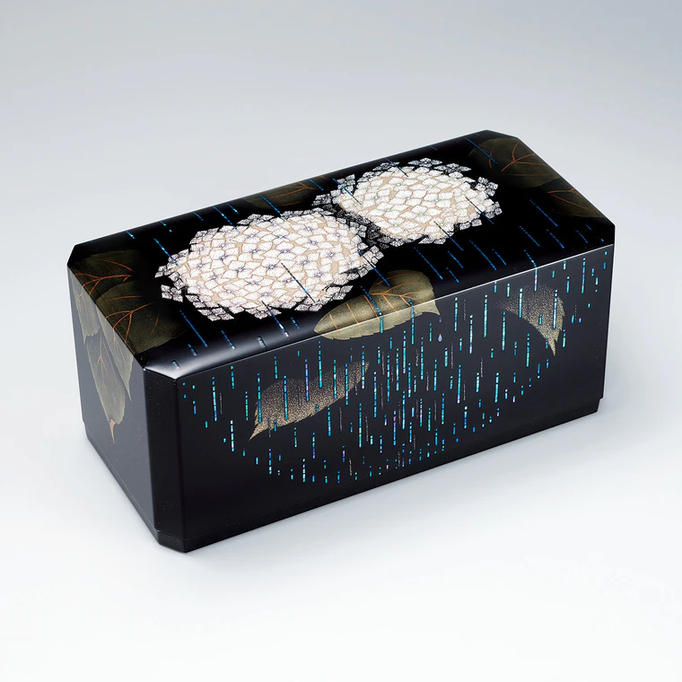 photo Box with design in egg shell and makie. “I hope it will clear up”