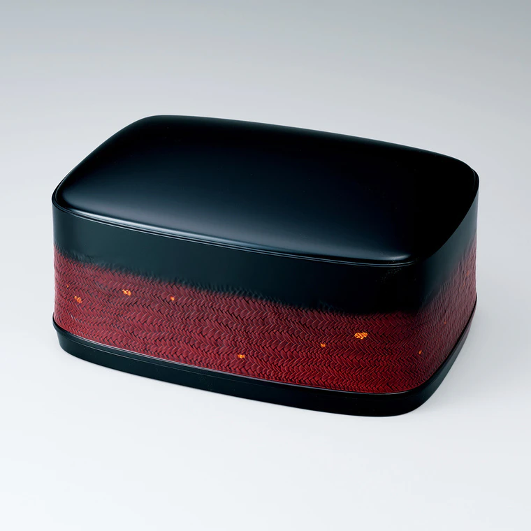 photo Kanshitsu box with cover. “Calm sea in late autumn”