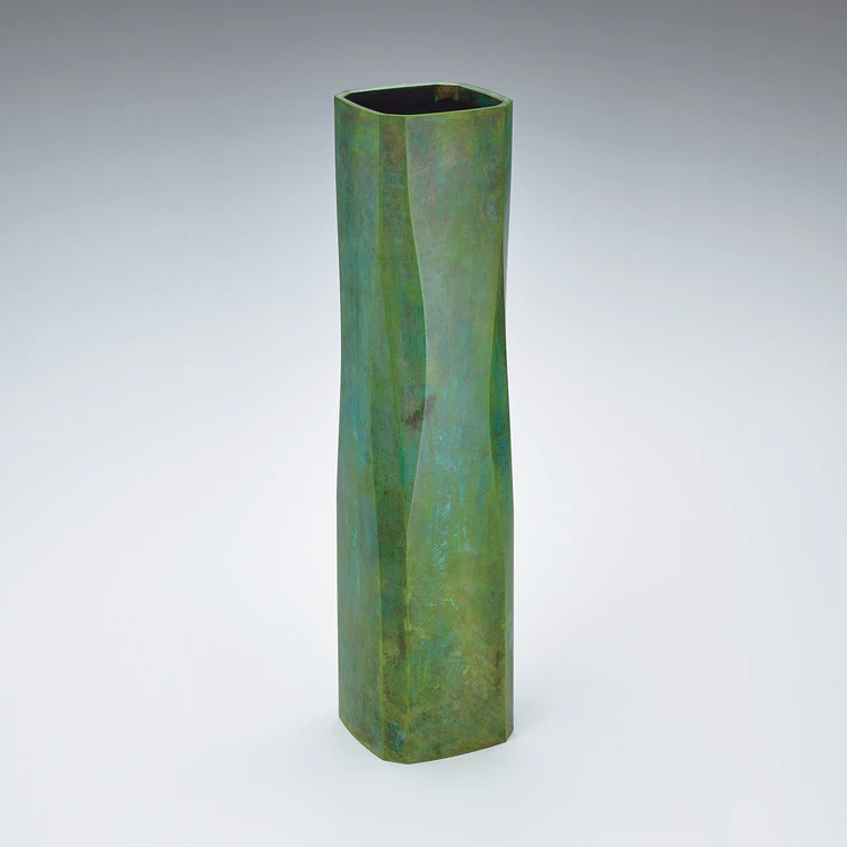 photo Bronze flower vessel. “Early spring”