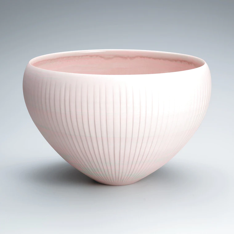 photo Marbled ware bowl. “Pink greige”