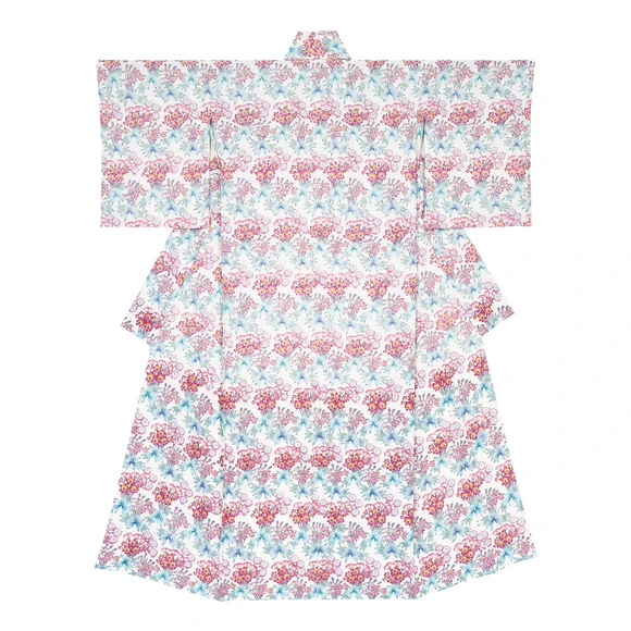 型絵染着物「桂仙花」