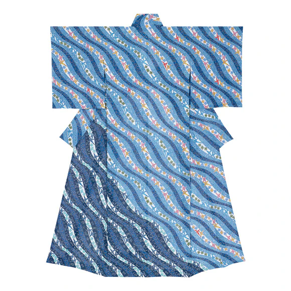 INDIGO SKY PINK KIMONO ROBE