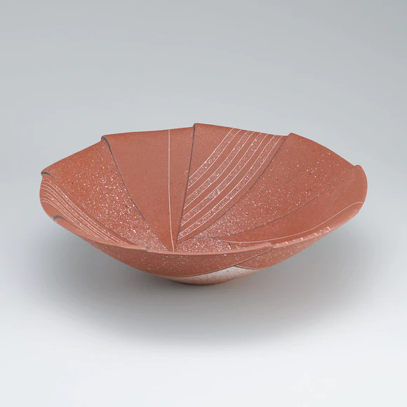 Bowl with line design.