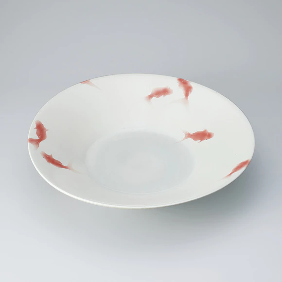 魚紋太鼓形花器　陶芸家村田森作品　新品未使用　激レアアイテム 特-476 手作り赤茶サメ肌丸太鼓型花器 - 花器ギャラリー 裕器