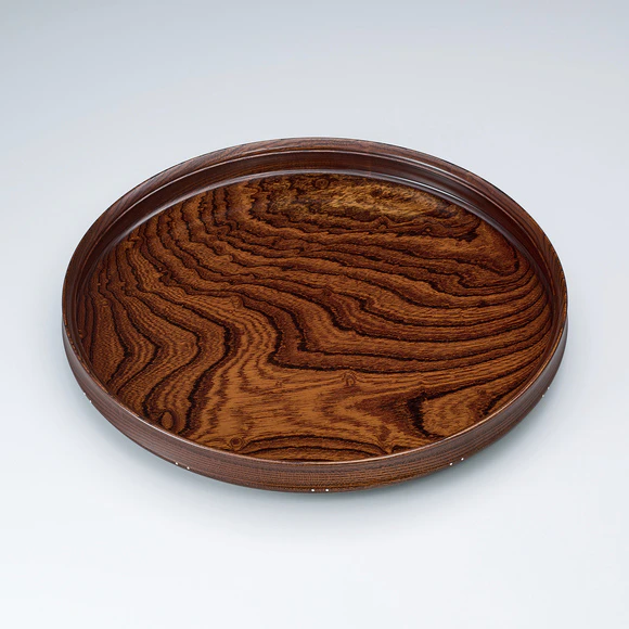 Tray of zelkova wood.