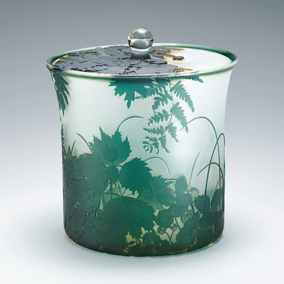 サンドブラスト「緑雨」(大住 実奈子)｜ギャラリージャパン