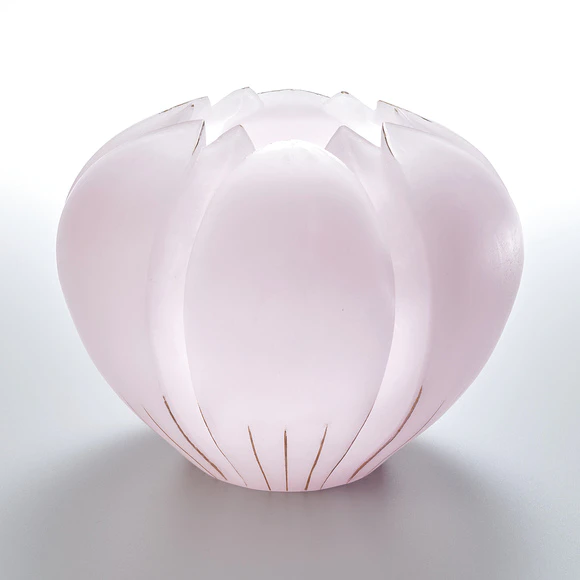 Glass flower vessel. “The flower to remember”