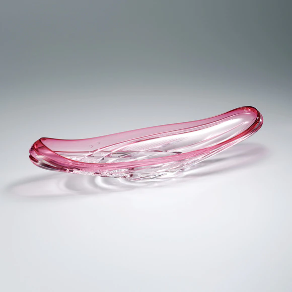 Cut glass bowl. “Morning glow”
