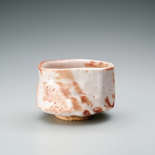 Shino tea bowl.