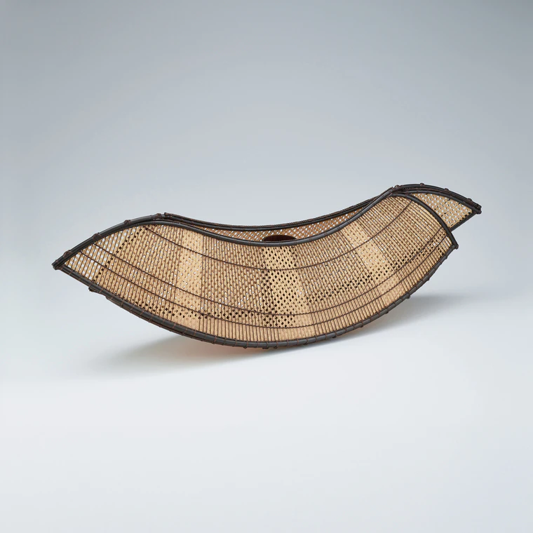 photo Boat-shaped flower basket  “Stream design”
