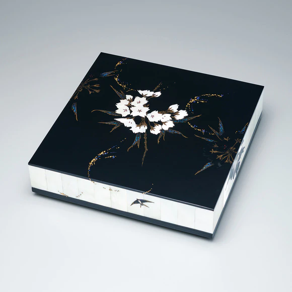 Amazon.co.jp: 漆芸家 岸本圭司（造）蒔絵椀「舞」5客 共箱