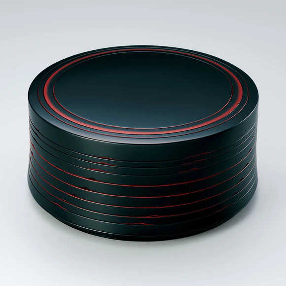Covered box made in bending work  “Water surface under the evening sun”