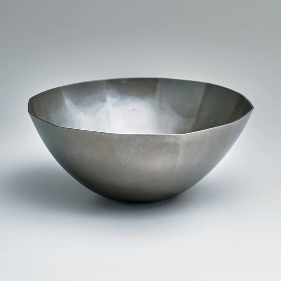 Forged shibuichi bowl