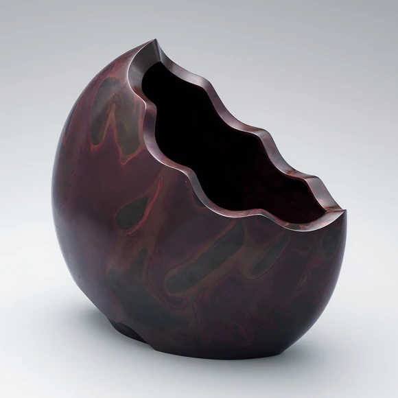 鋳銅花器「包」(佐藤 光男)｜ギャラリージャパン