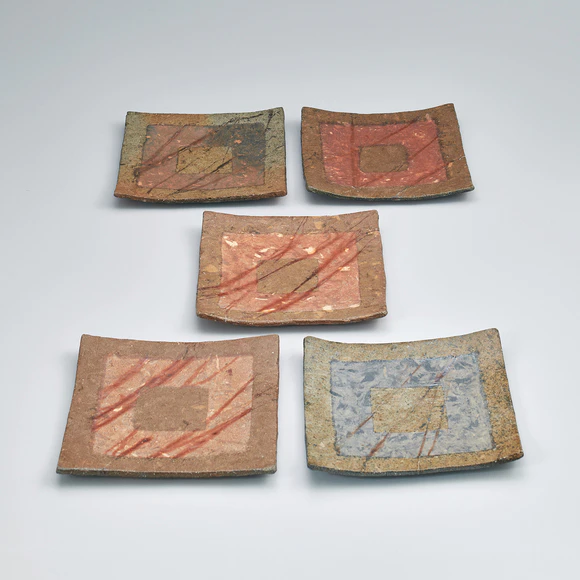 自然練込花器(豊福 博)｜ギャラリージャパン